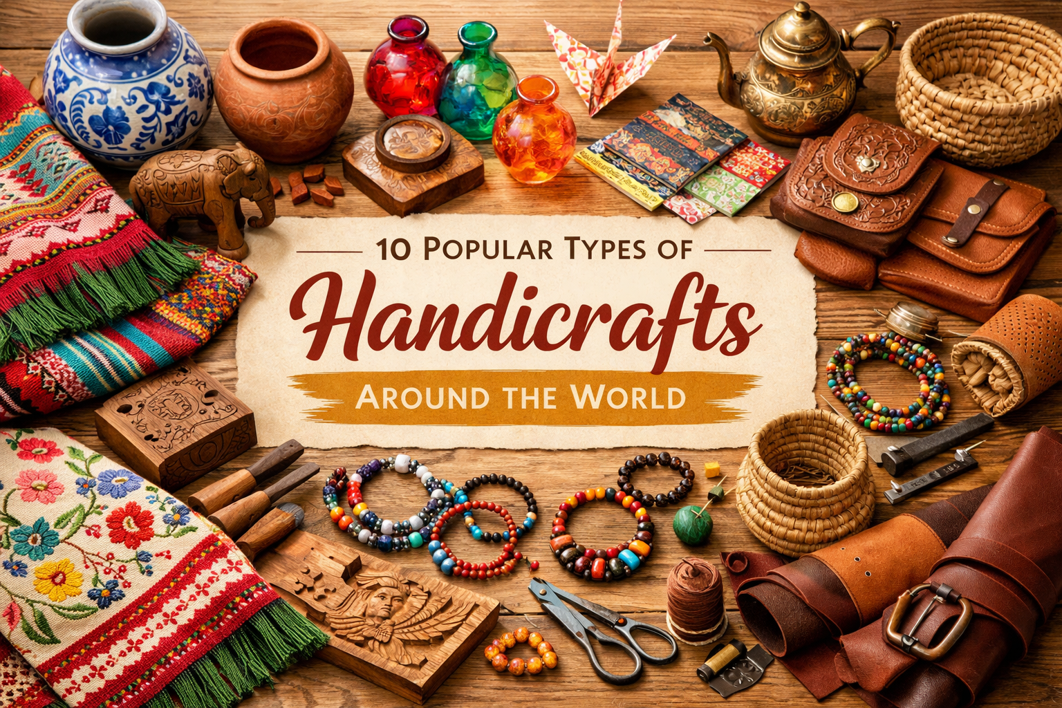 10 Popular Types of Handicrafts Around the World 🌍🧵